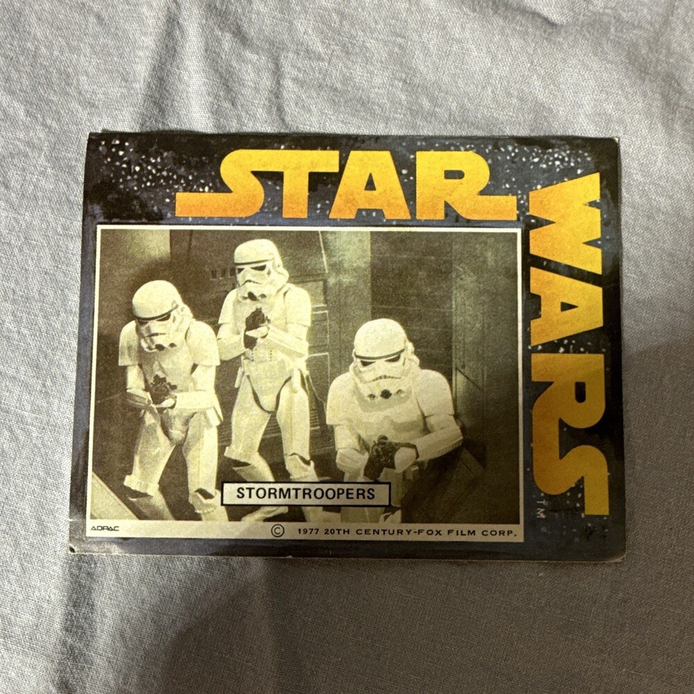 Star Wars 1977 ADPAC Sticker Trading Card #4 Stormtroopers Stormtrooper